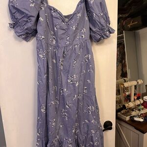 Abercrombie & Fitch Blue Floral Dress
